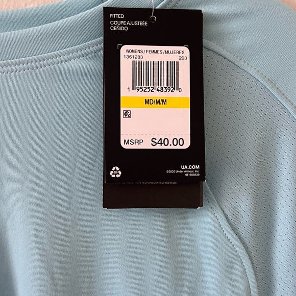 Women’s Under Armour Light Blue Long Sleeve Shirt size Medium - Picture 3 of 4